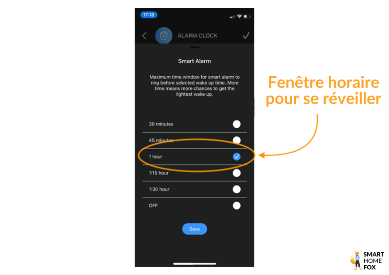circular ring reveil intelligent
